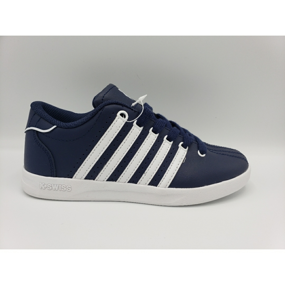 K-Swiss Court Pro White Blue Shoes - Picture 3 of 9